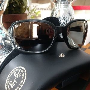 RayBan Polarized RB4068 Black frame
